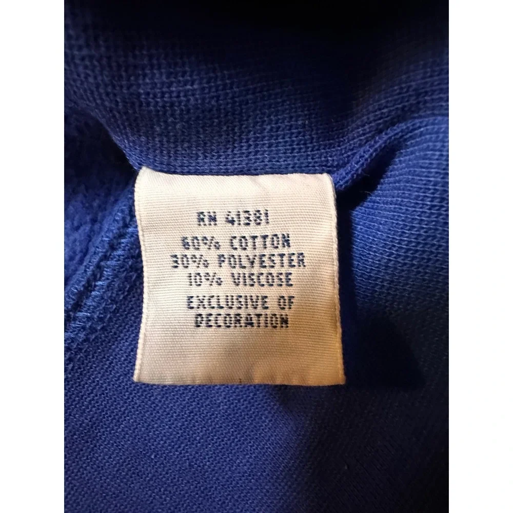 Polo Ralph Lauren Big Pony Hoodie Mens 2XB Big Royal Blue Yellow Logo Pullover